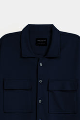 Ottoman Double Pocket Overshirt - Royal Navy